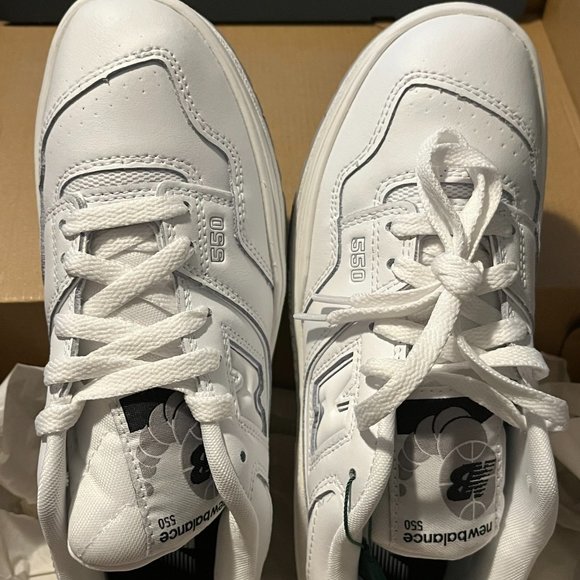 New Balance 550 GSB550PB White/Gray Size 6.5 Youth Size 8.5 Womens - Picture 2 of 5